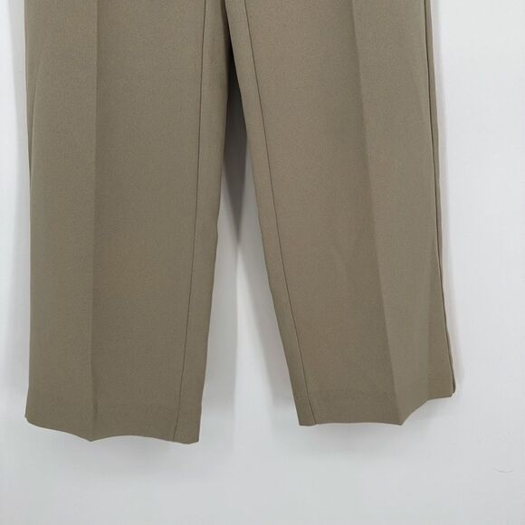 Mango MNG Basics High Rise Straight Trousers Taupe Grey Women's 2 - Picture 3 of 7